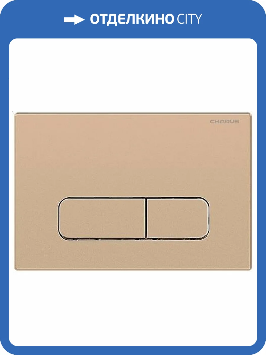 Кнопка смыва CHARUS Elegia FP.320.51.01 двойной смыв, матовый песок фото 4