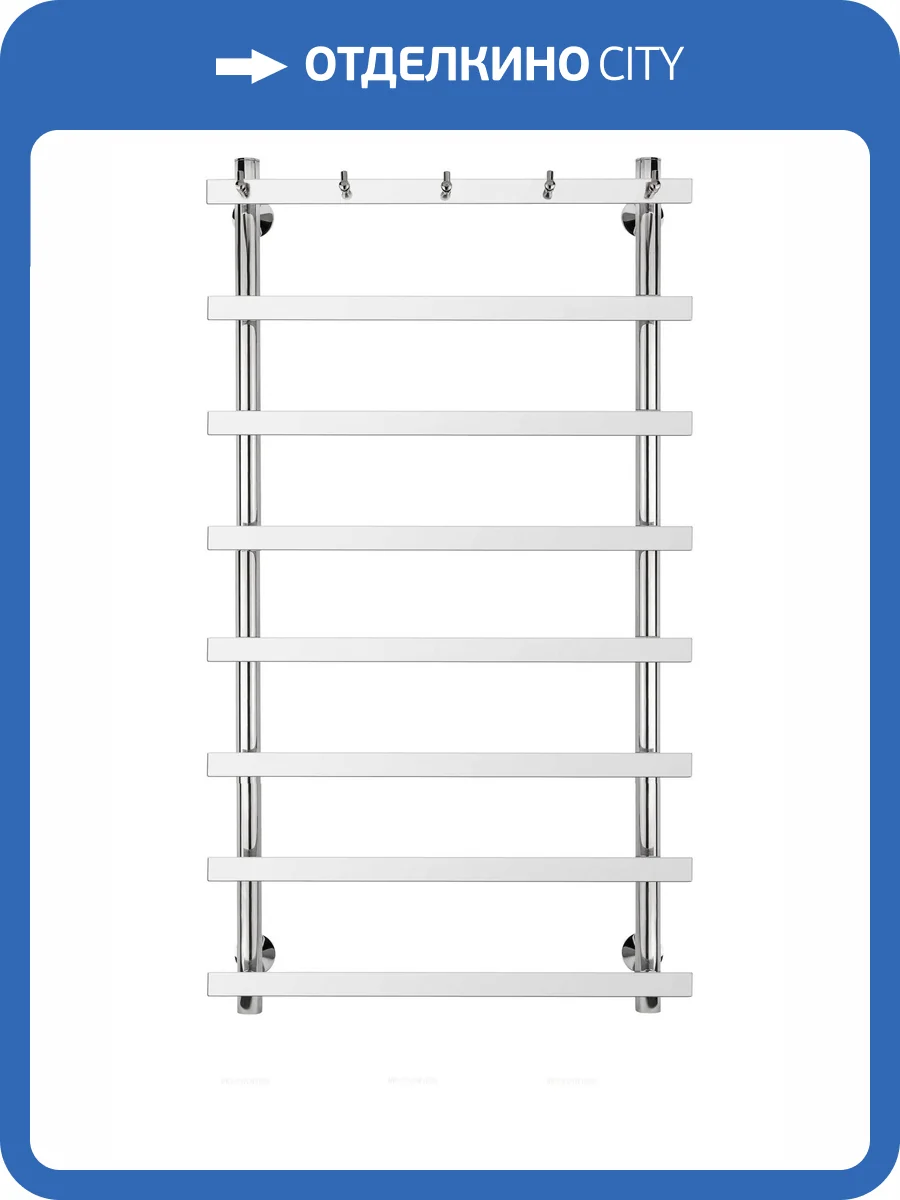 Полотенцесушитель электрический Secado Понтида 4603759402055 1 К 100x40x50, L, хром фото 5