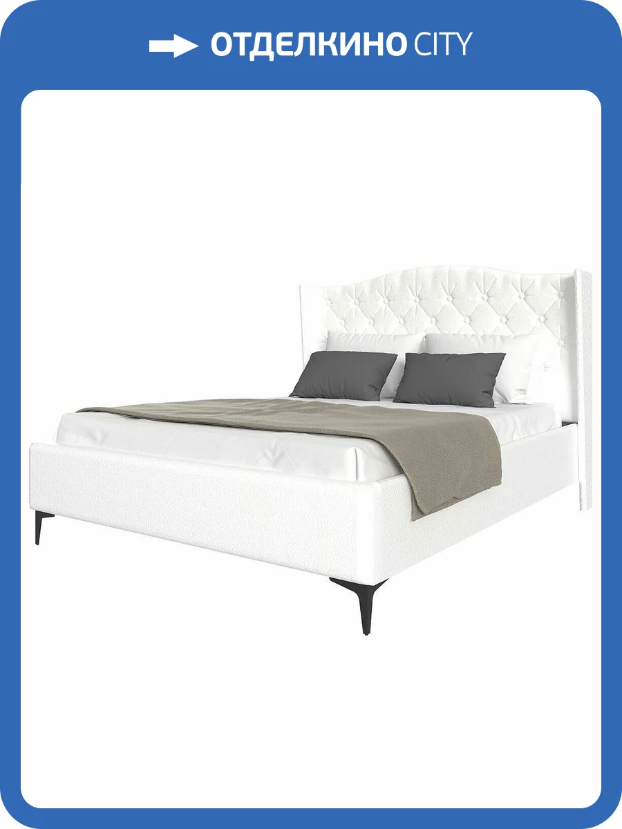 Кровать 1800х2000 НК-Мебель Tango 72306804 Белый 135x201x220.5 фото 2