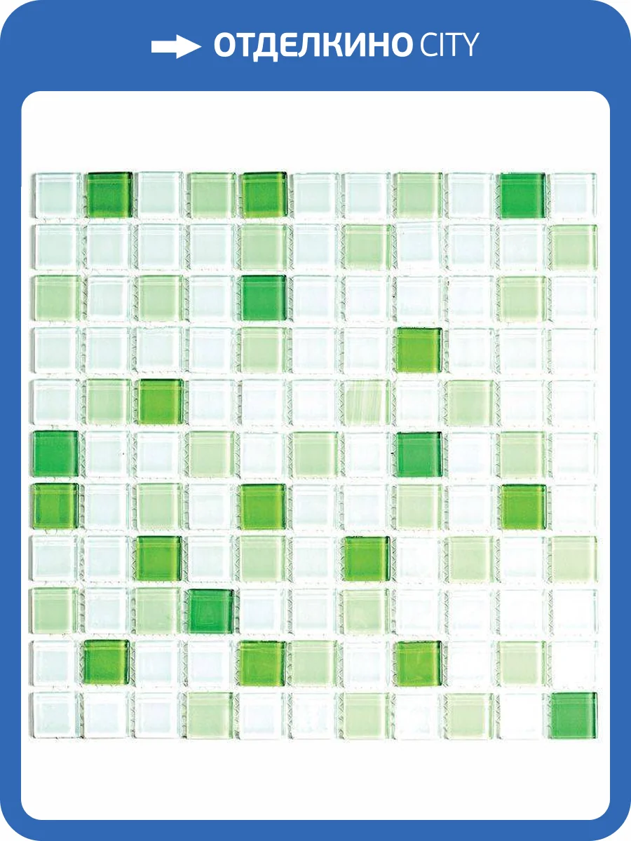 Мозаика Bonaparte Jump Green №6 (2.5x2.5) 30x30 фото 3