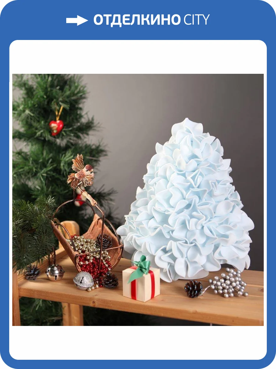 Светильник декоративный Uniel ULW-R07 T/White+Green/150C/A Ель голубая фото 2