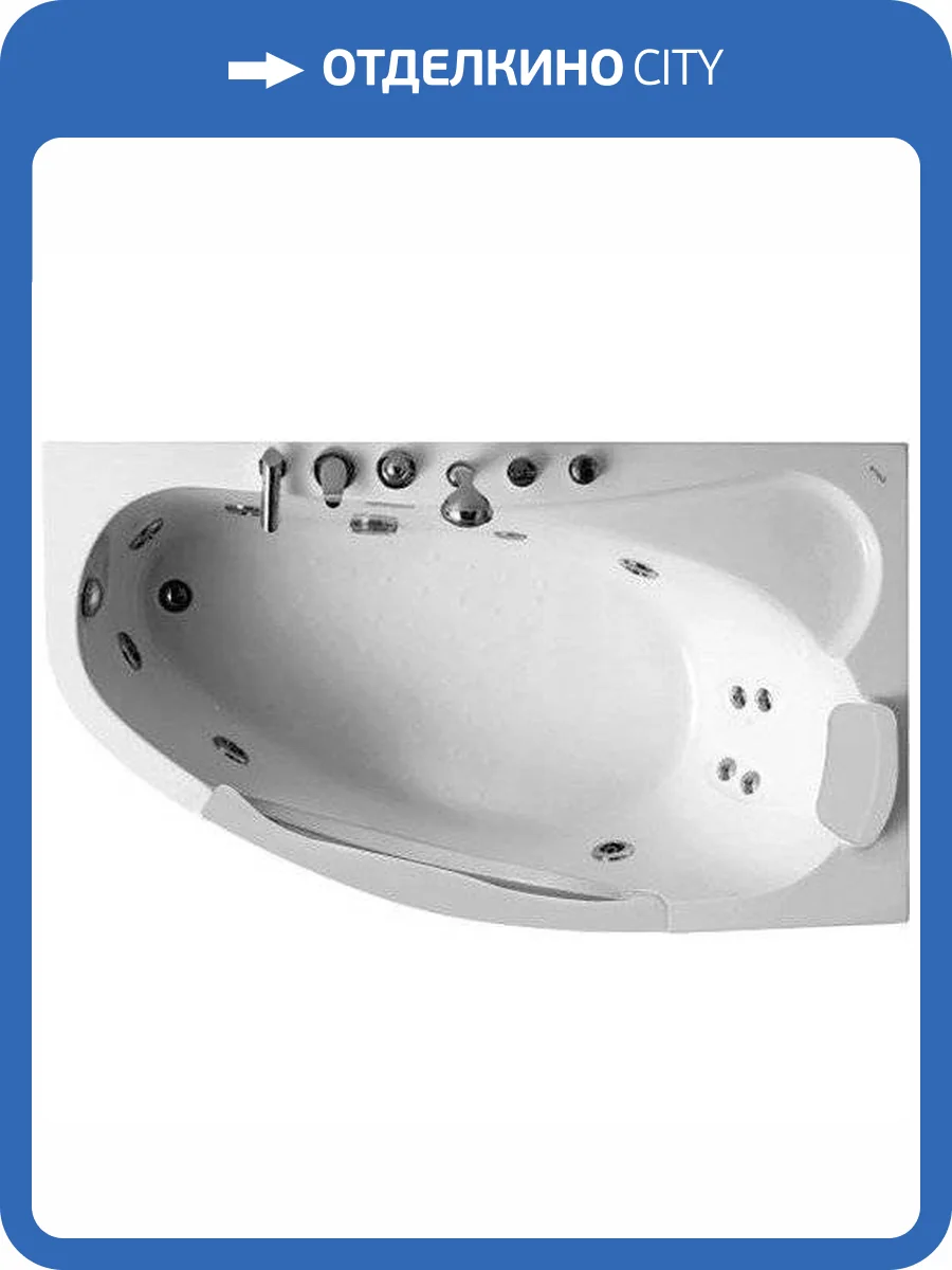 Акриловая ванна Gemy G9046 B (R) 160x100 правая фото 5