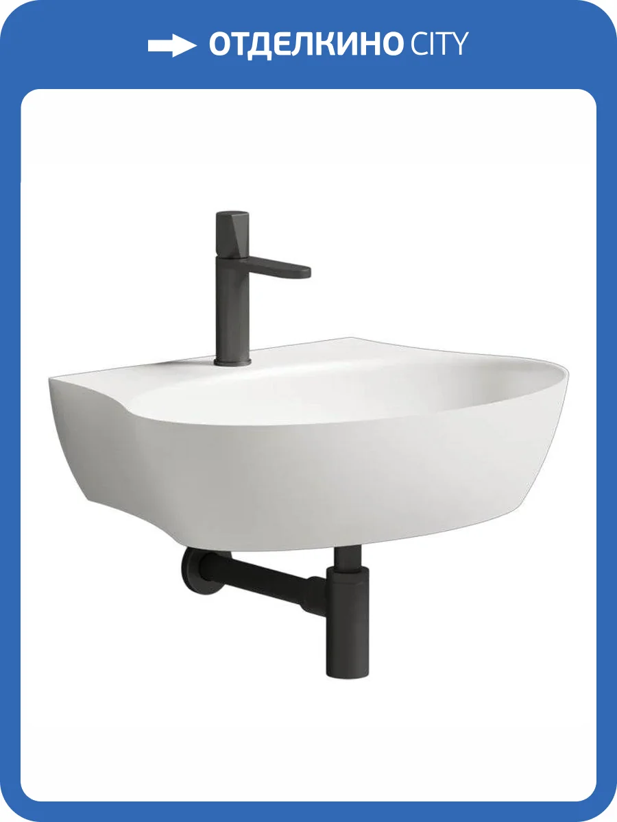 Раковина Salini Alda 140321M WALL 01 S-Stone 58 см, белая матовая фото 7