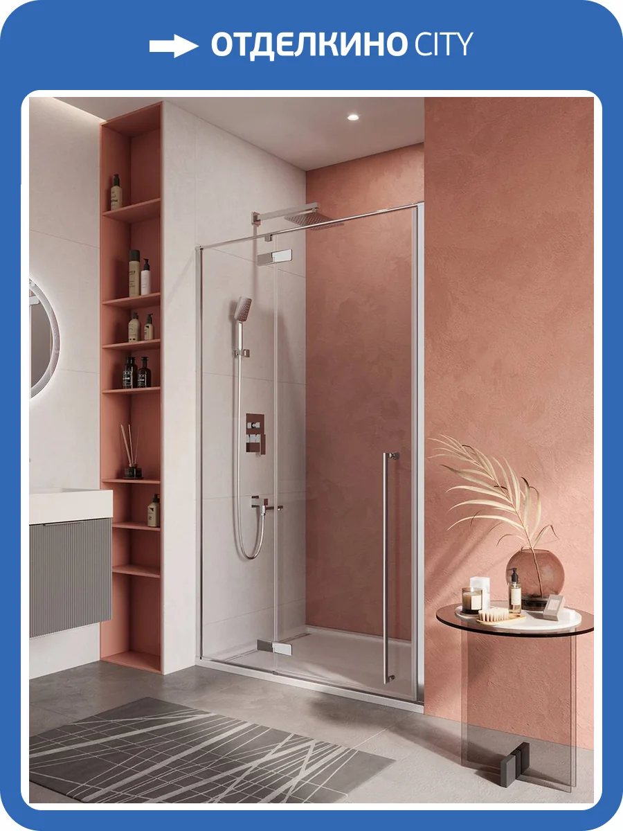 Душевая дверь в нишу Cezares LINER-B-12-120-C-Cr-L профиль хром, стекло прозрачное, 120x195 фото 6