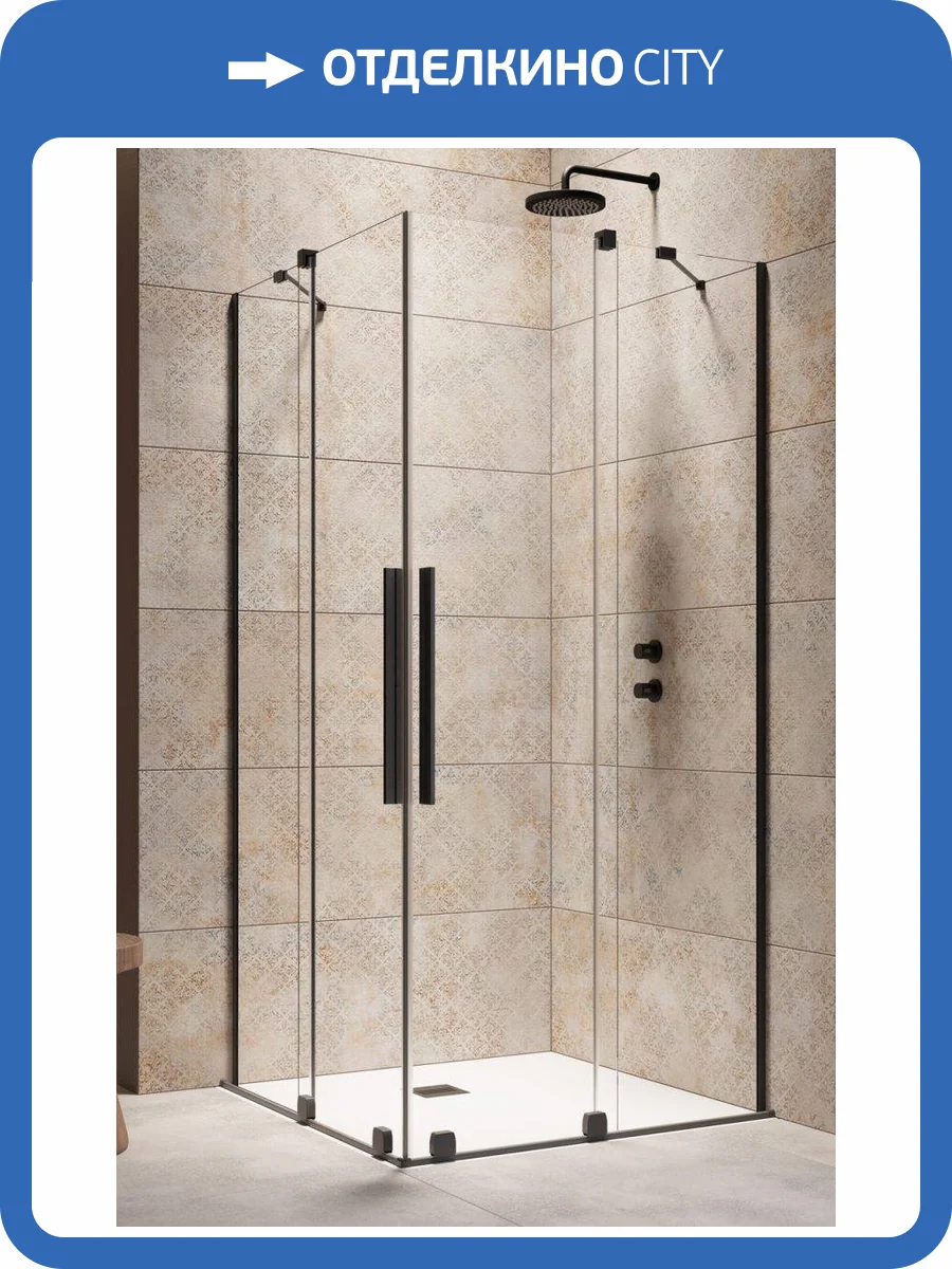 Душевая дверь Radaway Furo KDD Black 10105100-54-01R Черный, Прозрачное 100x200 (2/2) фото 2