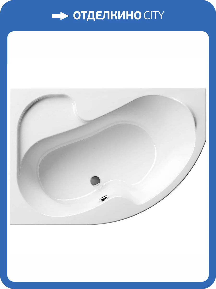 Акриловая ванна Ravak Rosa I 160x105 левая, с ножками фото 12