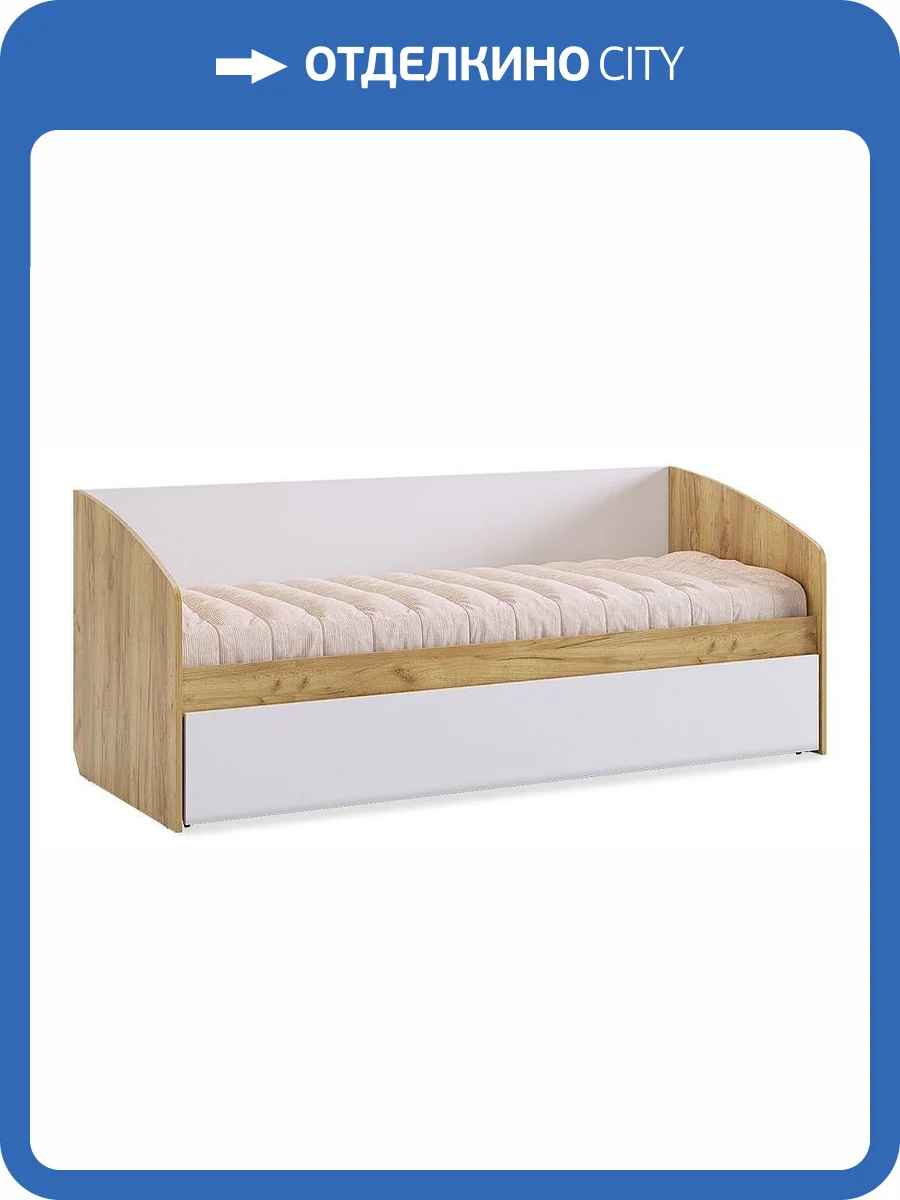Кровать односпальная Mebelson Форсаж MKF-07.2725 дуб крафт золотой/белый фото 9