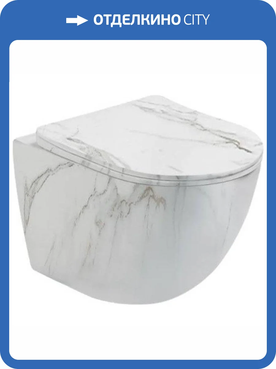 Унитаз подвесной SantiLine SL-5005MRB с крышкой-сиденьем микролифт фото 3