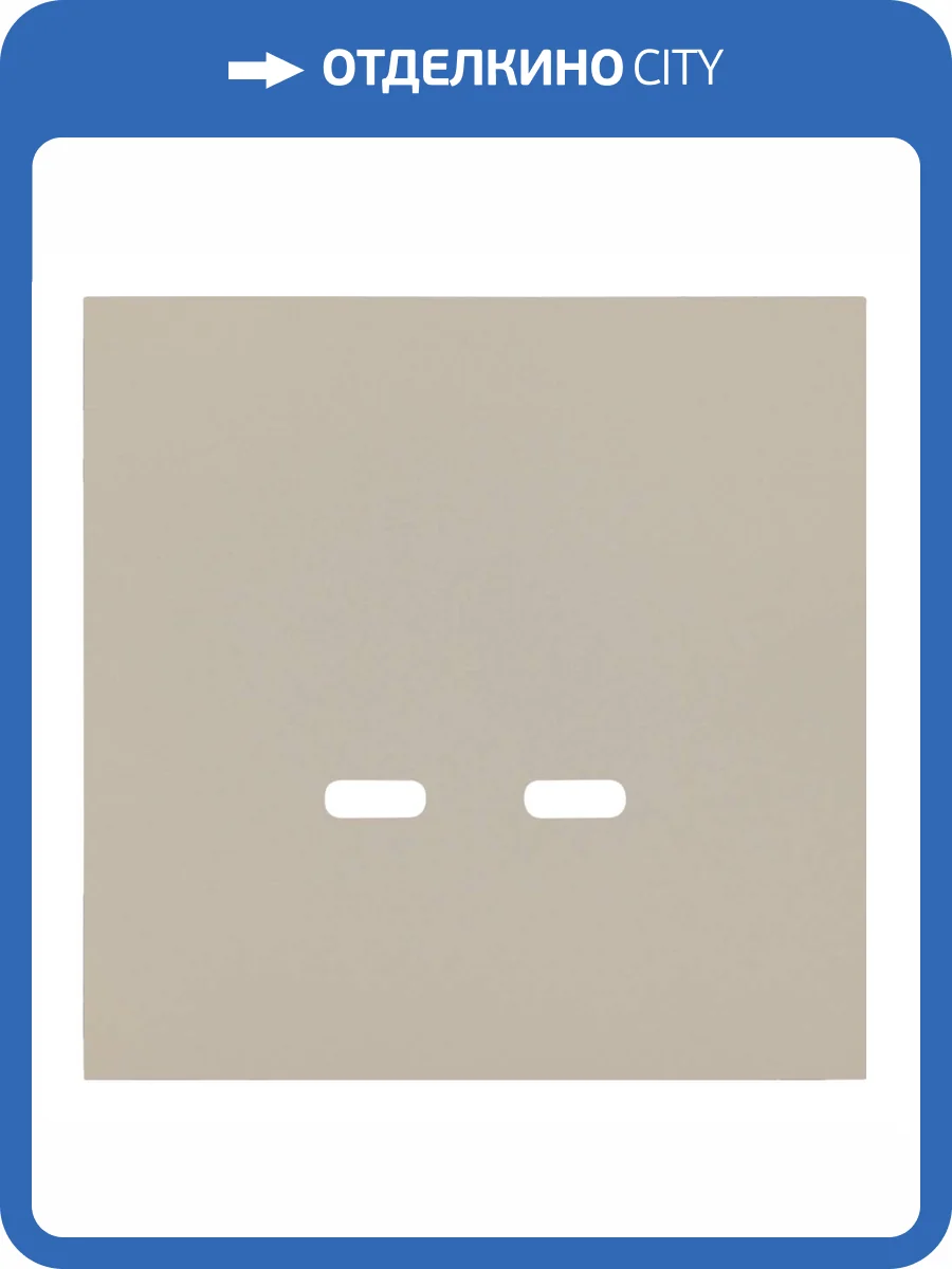 Лицевая панель для розетки USB C/C Rikett 35675 LT латте фото 2