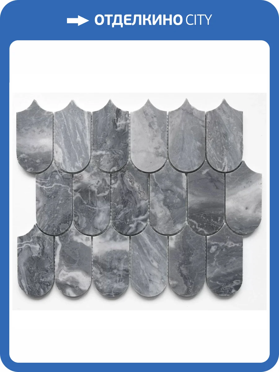 Мозаика Orro Mosaic Stone Asti Gray (5.08x10.3) 26x31.5 фото 2