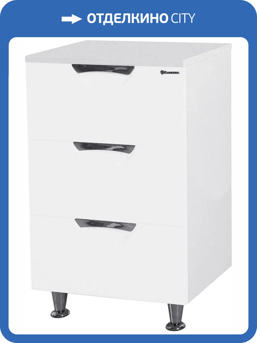 Тумба Bellezza Лагуна 50 белая фото 3