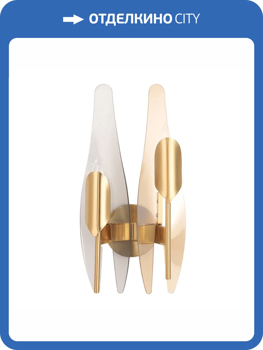 Бра Crystal Lux CASA AP2 BRASS фото 3