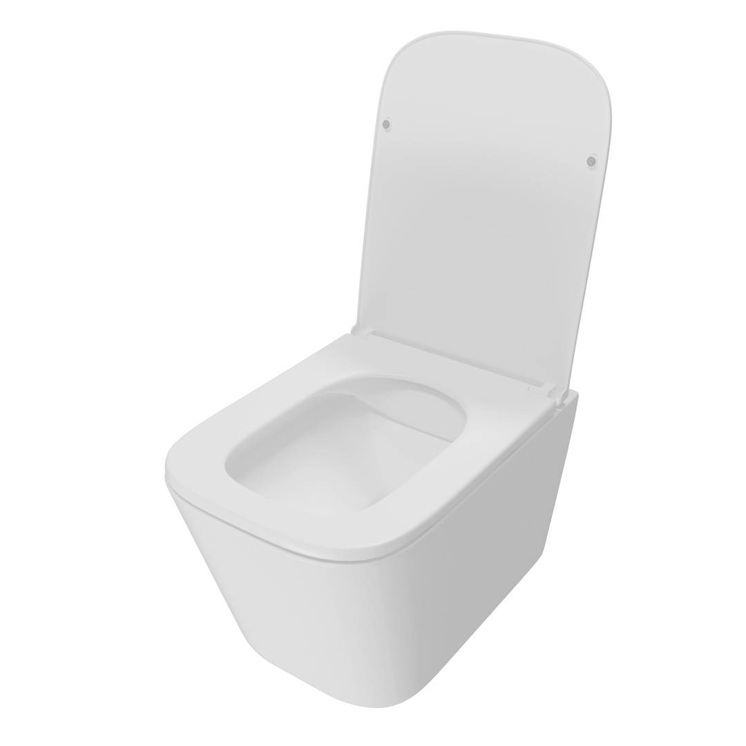 Унитаз подвесной Watersense Eva Pro W00787 безободковый, сиденье микролифт фото 4