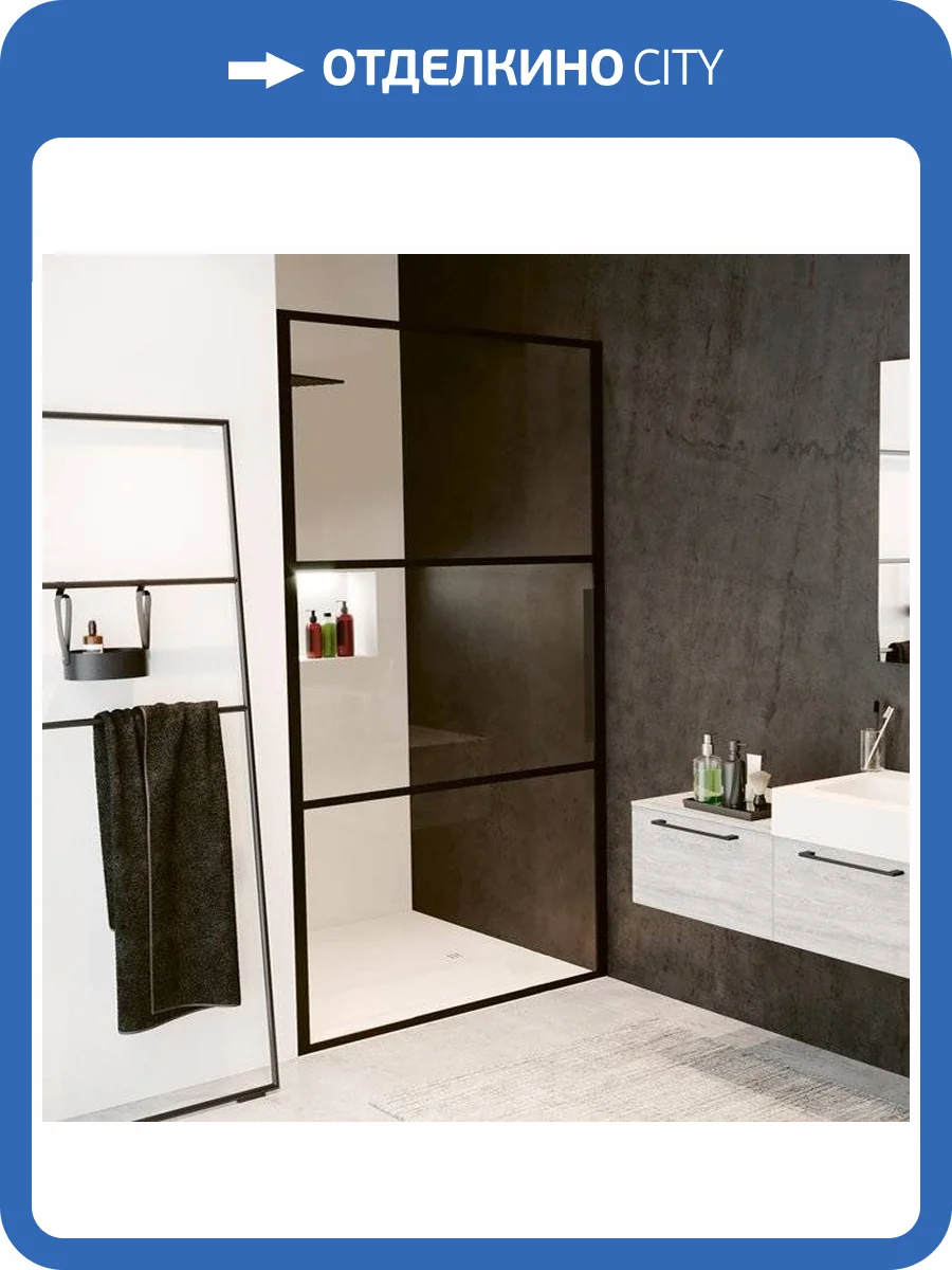 Душевая дверь в нишу Riho Grid GB101 90 см фото 4