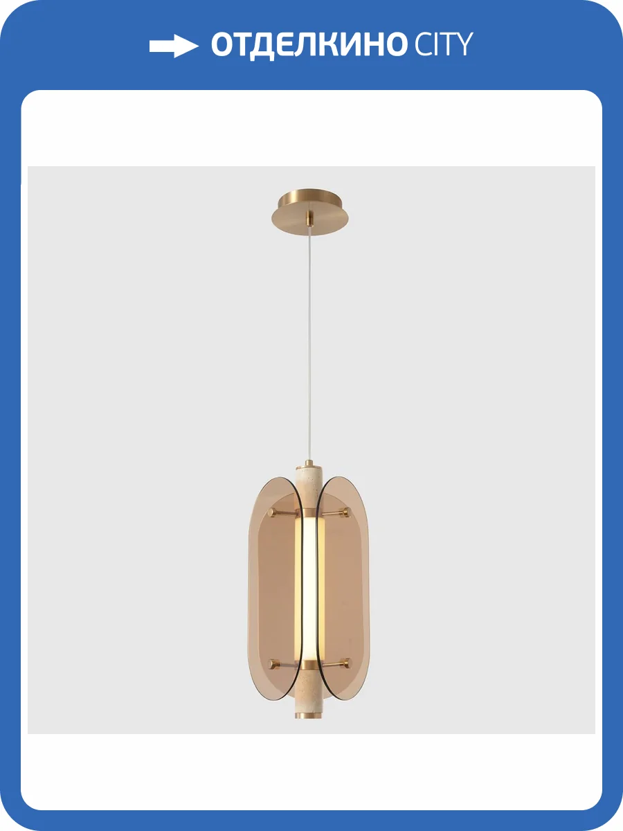 Светильник подвесной Crystal Lux Amarillo SP18W LED Brass фото 6