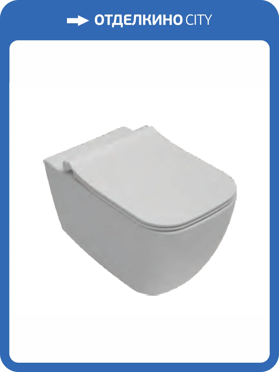 Унитаз подвесной Isvea Vea Cubo 10VA02001SV-2L белый матовый фото 3