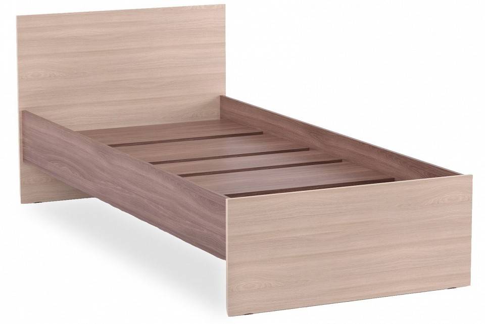 Кровать односпальная с основанием Атмосфера Оптима 00-00013655 Шимо темный/Шимо светлый