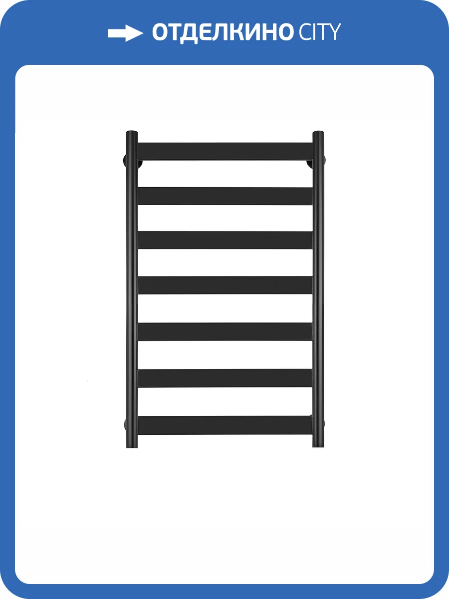 Полотенцесушитель водяной Secado Комано 4603777441333 2 100x40, черный матовый, с комплектом подключения фото 3