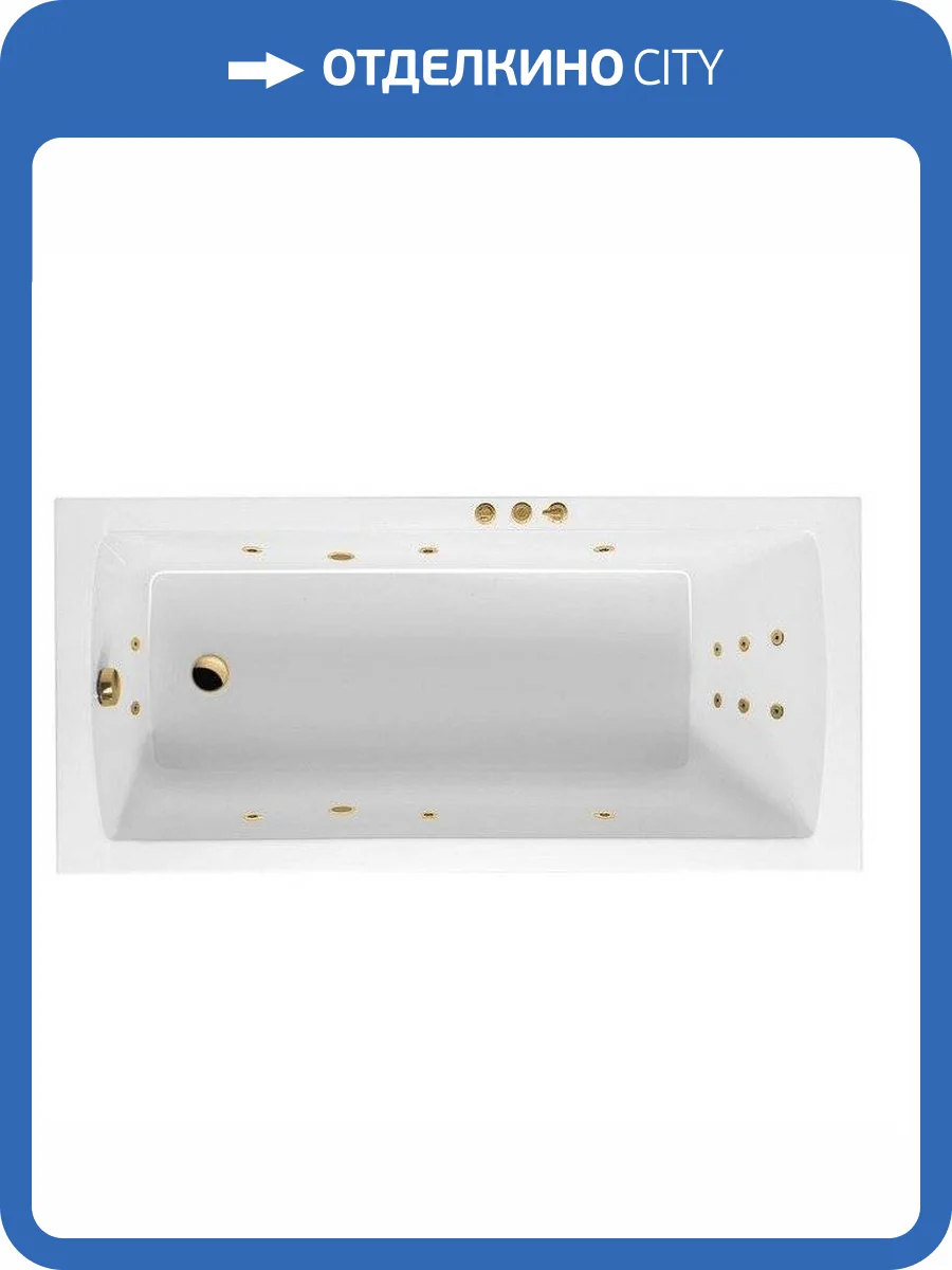 Акриловая ванна Excellent Aquaria SMART WAEX.AQU17.SMART.GL 170x75 золото фото 4