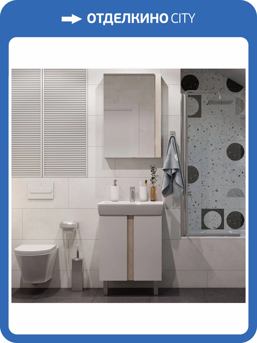 Мебель для ванной AQUATON Кантри 60 белый/дуб верона фото 13