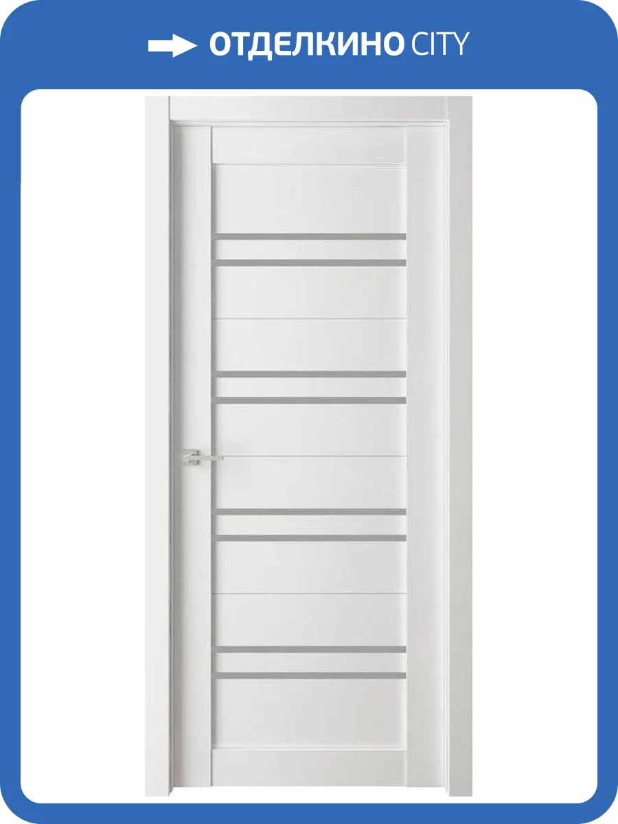 Межкомнатная дверь Verda Велюкс 5 ДО (Бьянко) 2000x600 фото 2