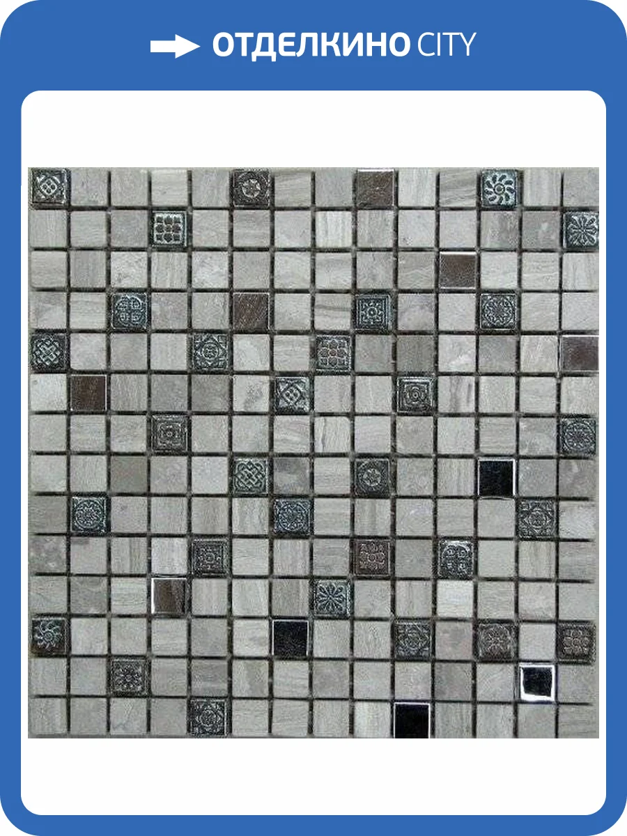 Мозаика Bonaparte Milan-2 из натурального камня (2x2) 30.5x30.5 фото 2