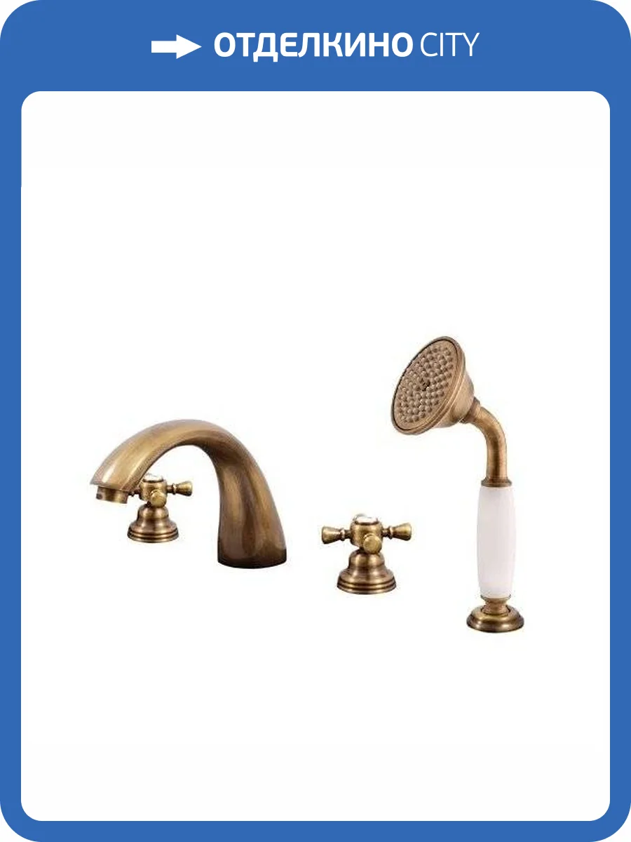 Смеситель на борт ванны Rav Slezak Morava MK369.5SSM бронза фото 7