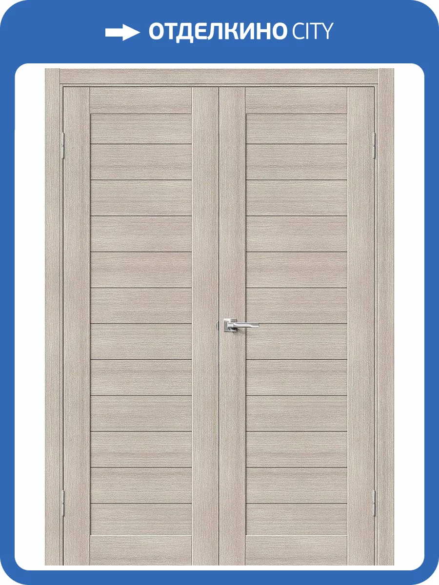 Межкомнатная дверь экошпон Мариам Техно 738, остекленная, миндаль 600x2000 фото 2