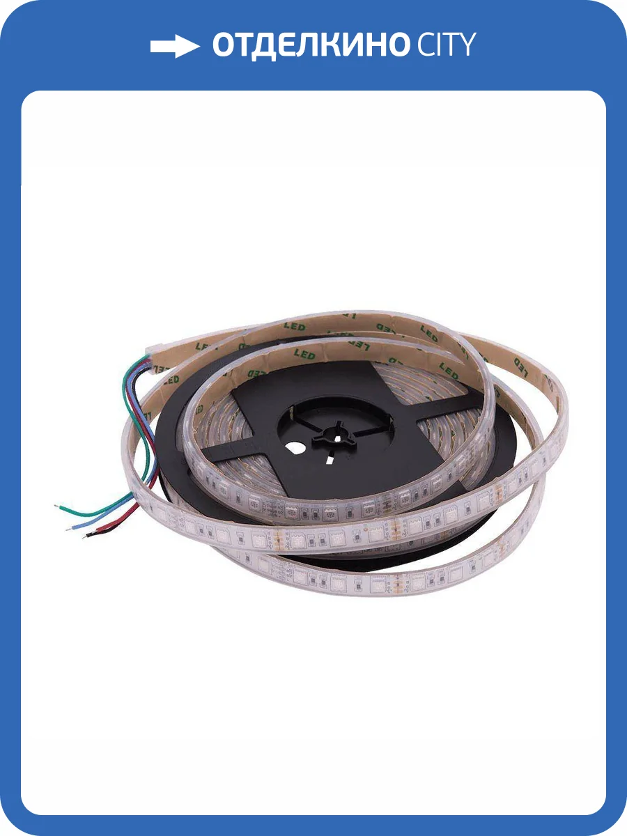 Светодиодная лента SWG 14,4W/m 60LED/m 5050SMD теплый белый 5M 007266 фото 3