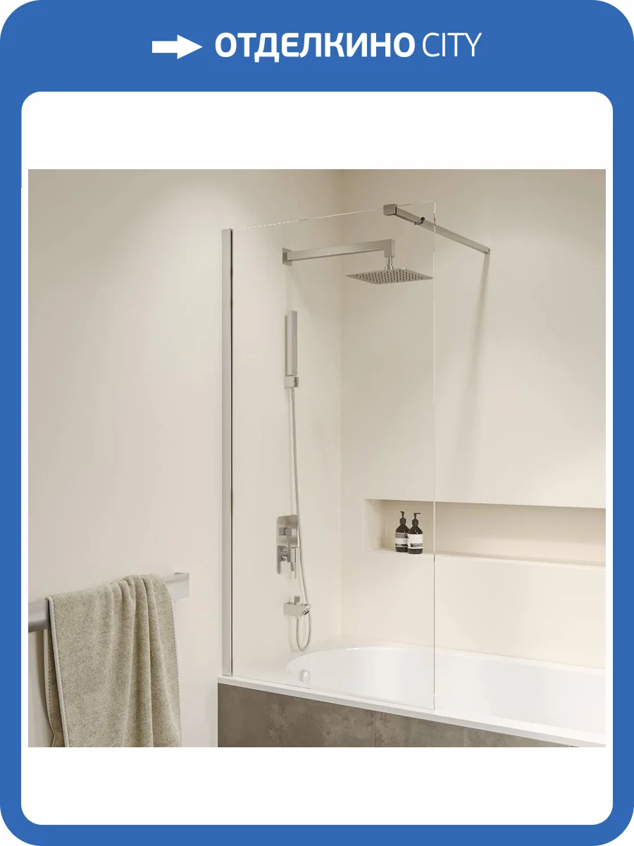Шторка на ванну RGW Screens SC-052 35115206-11 Хром 60x150 фото 5
