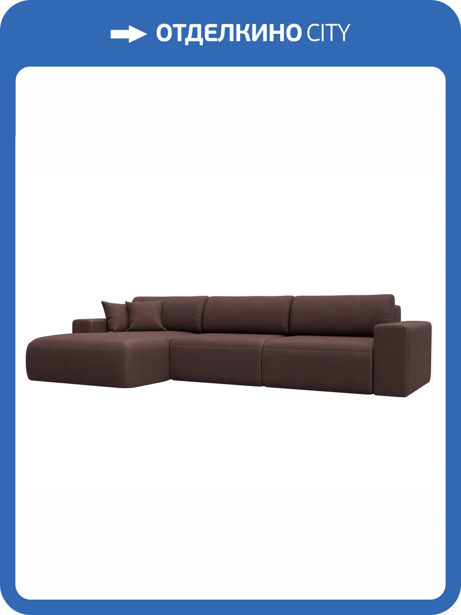 Диван угловой Лига Диванов Лига-036 НПБ Классик Лонг 127799L JOLY 09 бордовый, левый угол фото 11