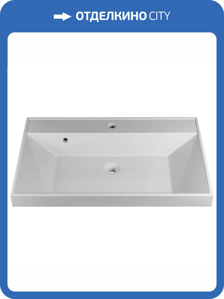 Раковина Uperwood Classic 291020336 70 см, белая глянцевая фото 6