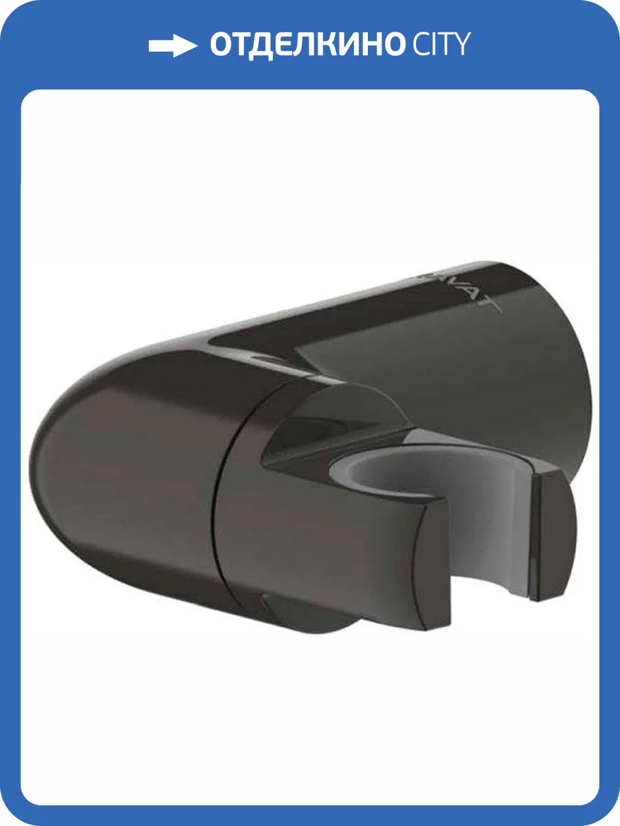 Держатель для душа Bravat P7185BW-ENG черный, настенный фото 3