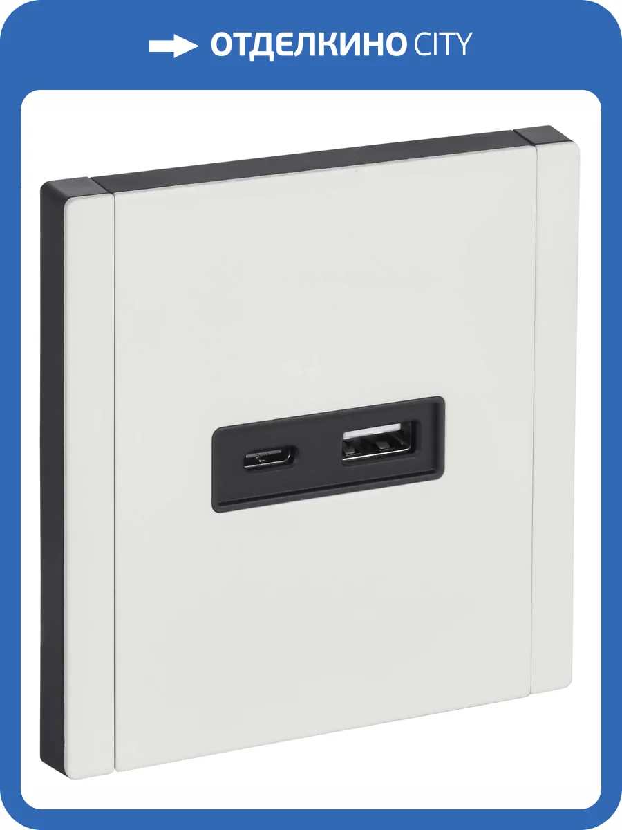Розетка USB type A+C IEK Forte&Piano FP-U22-018-M-K01 белый фото 7