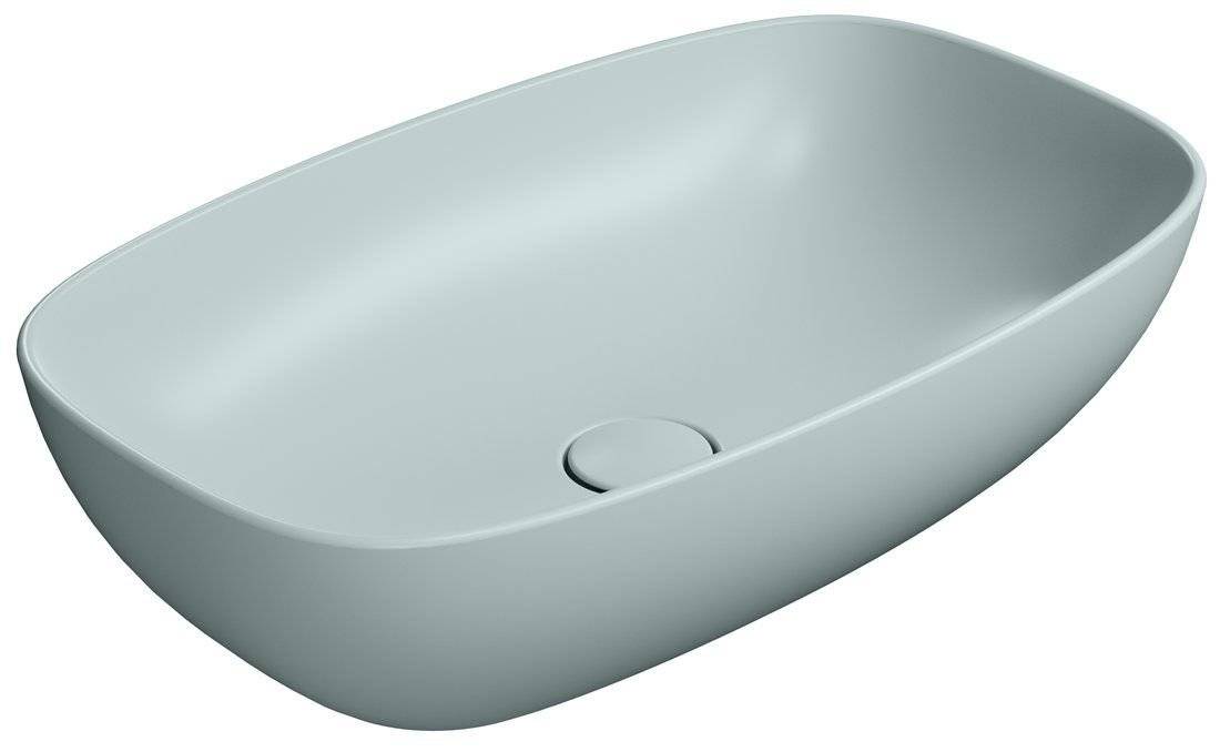 Раковина GSI Nubes 978315 голубой матовый, 60x38