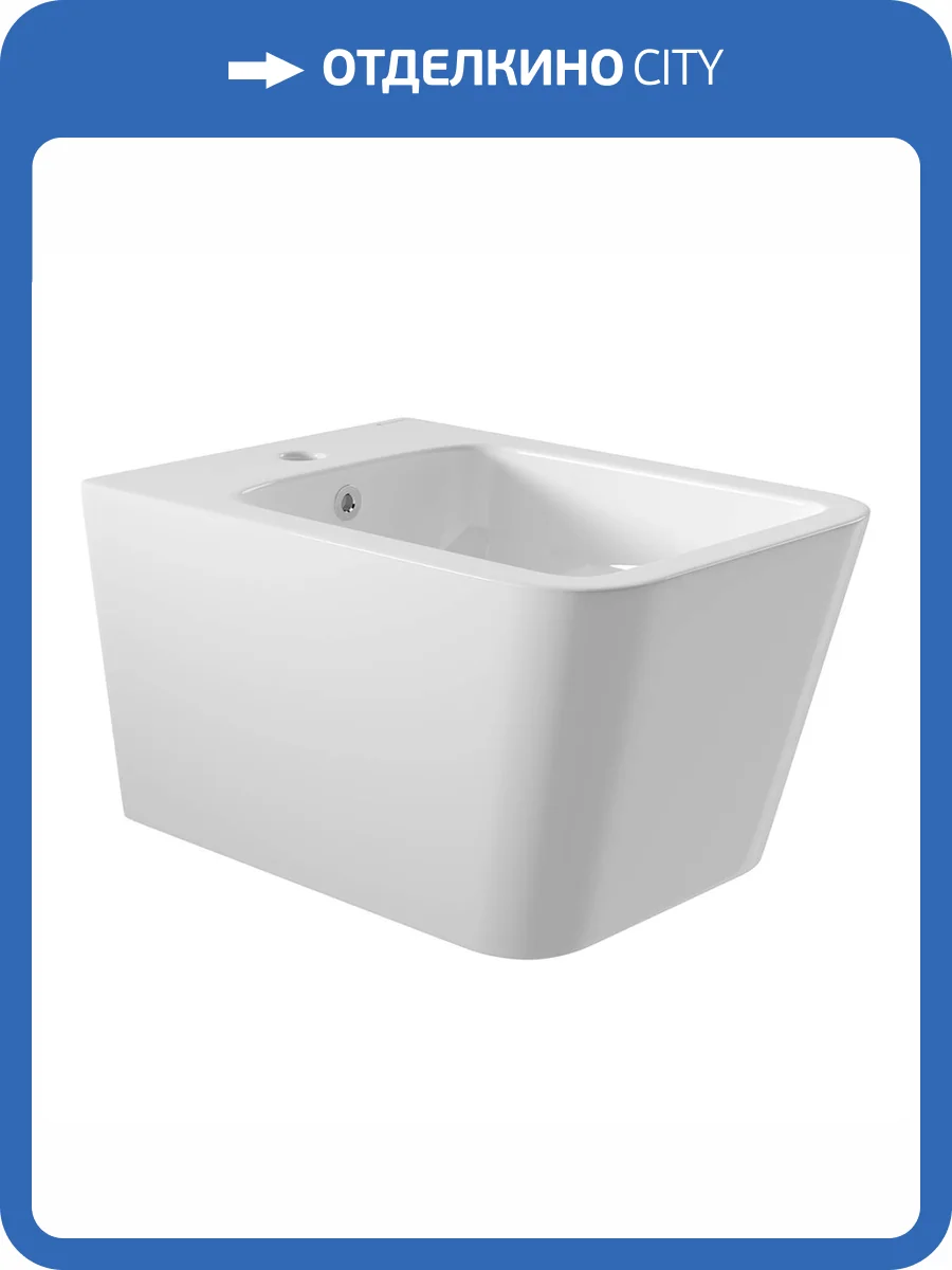 Биде подвесное Aqueduto Macio MAC0310 белое глянцевое фото 7