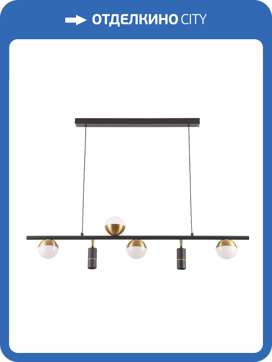 Светильник подвесной Crystal Lux Clt 047 CLT 047C6 L1000 BL-GO фото 3