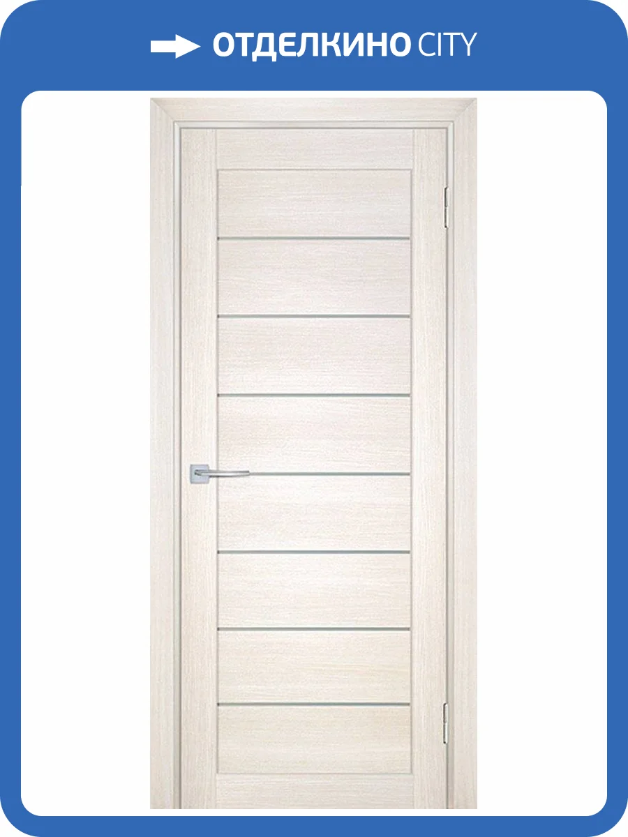 Межкомнатная дверь экошпон Мариам Техно 708, остекленная, сандал бежевый 550x1900 фото 2