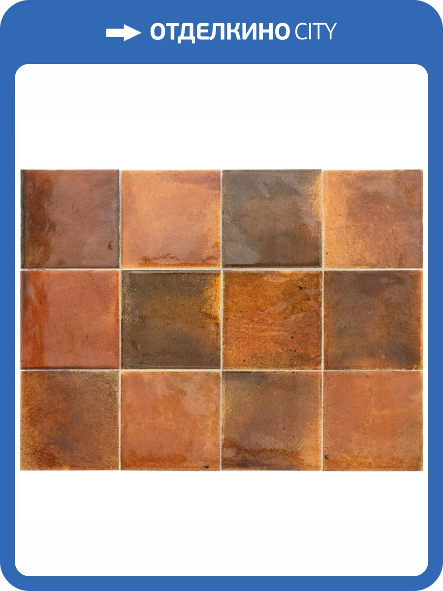 Керамическая плитка Equipe Hanoi 30018 Burnt Red 10x10 фото 9