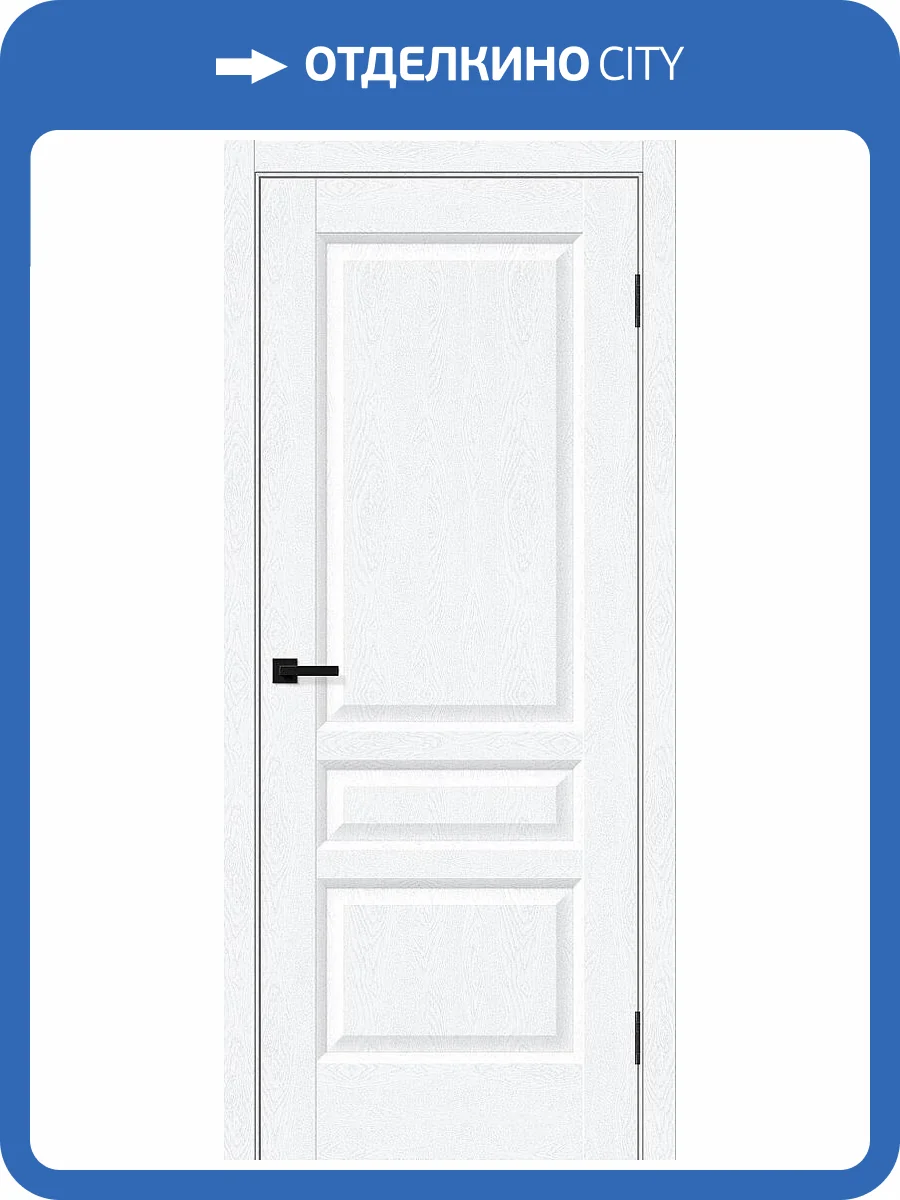 Межкомнатная дверь Bravo Неоклассик-34 полотно White Silkwood 700x2000 фото 2