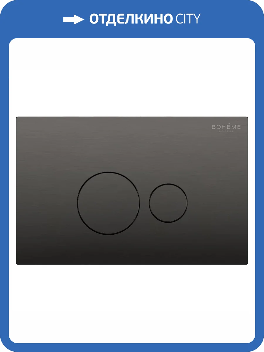 Кнопка для инсталляции Boheme 668-GM Gun Metal фото 3