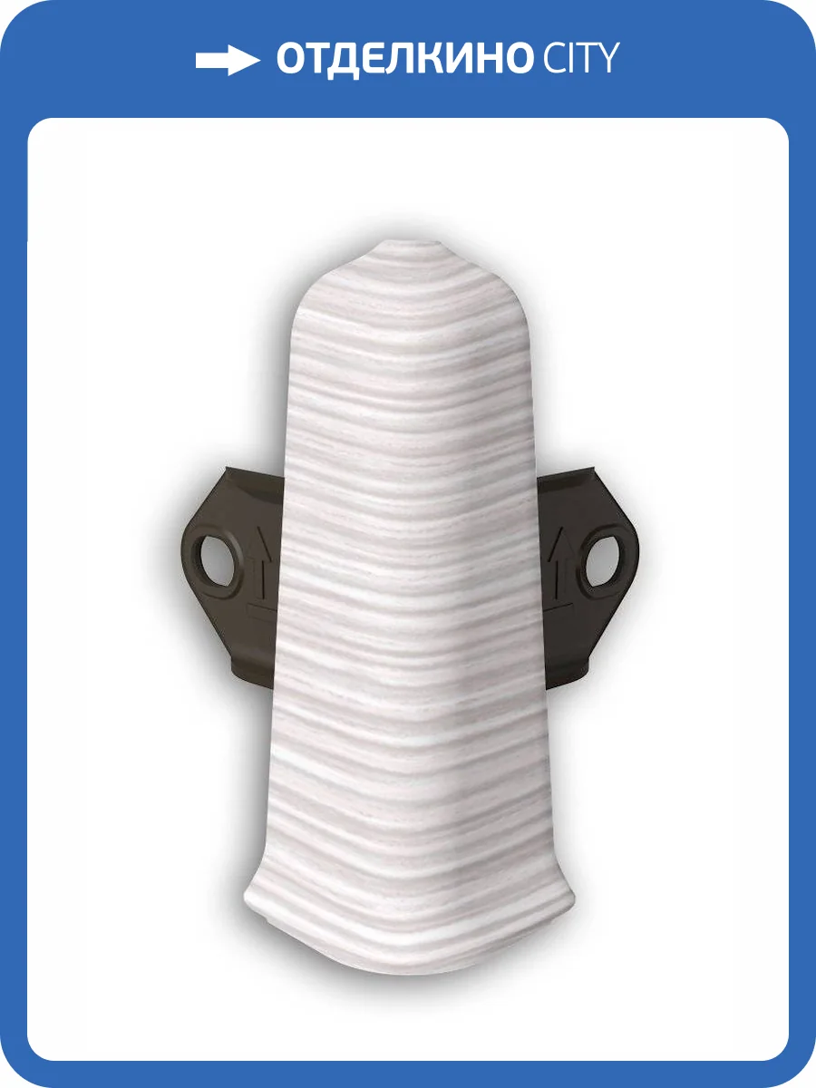 Наружный (внешний) угол Ideal Деконика D85 255 Ясень бьянко фото 2