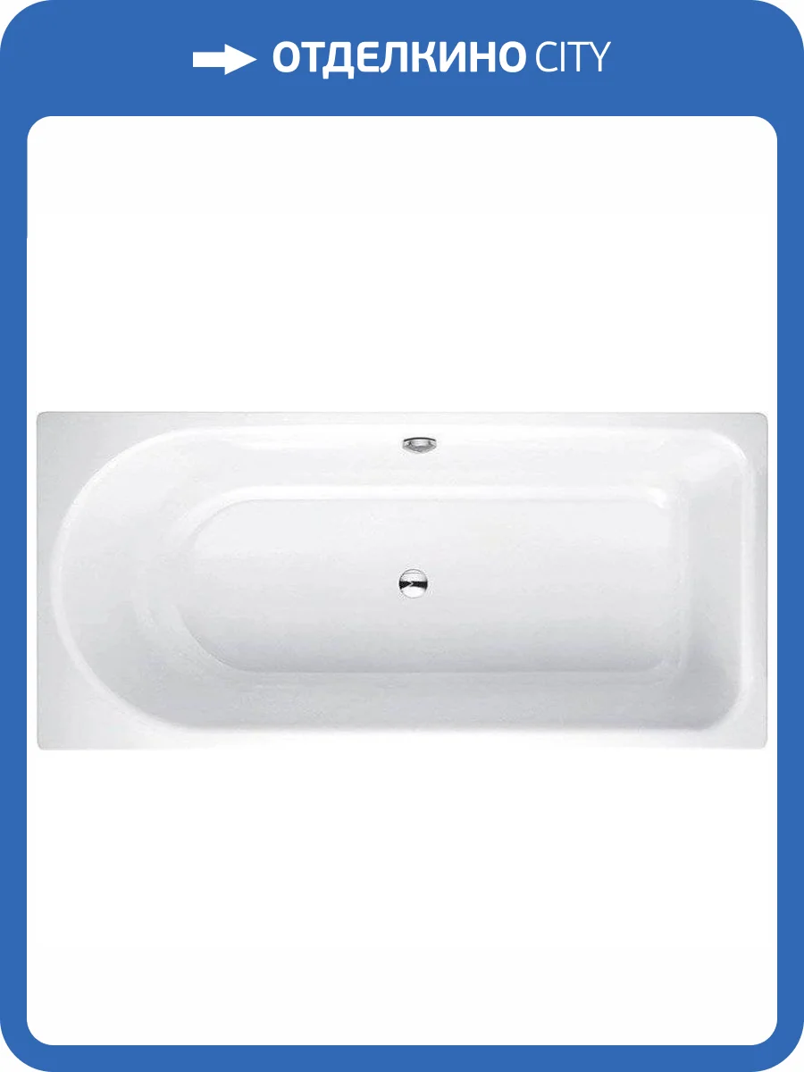 Стальная ванна Bette Ocean 170x75 перелив сзади фото 2