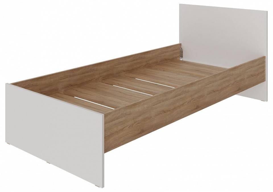 Кровать односпальная с основанием Атмосфера Нордик 00-00015902 Дуб сонома/Белая Аляска фото 2