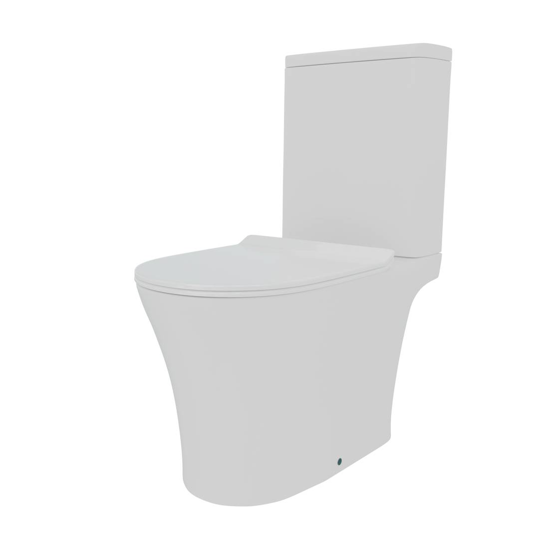 Унитаз-моноблок Watersense Rita W00121 безободковый, сиденье микролифт фото 2