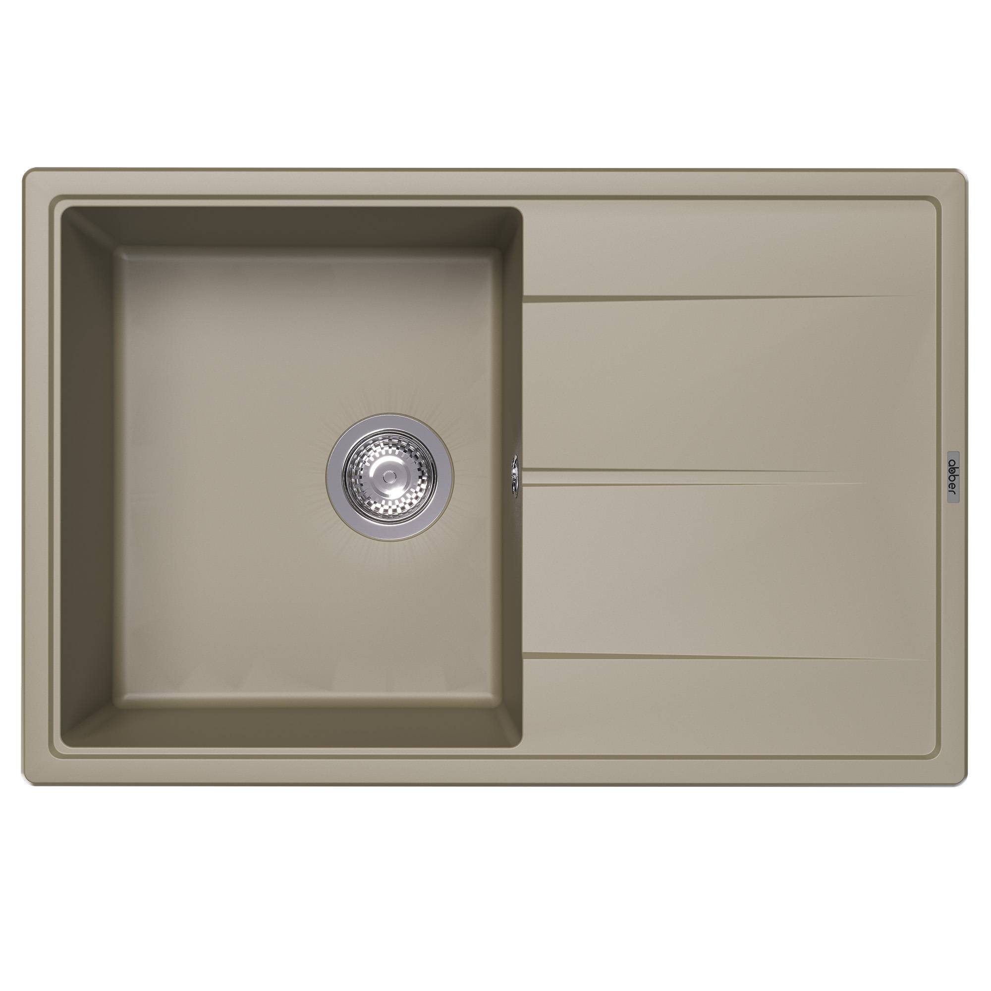 Мойка кухонная Abber Quarz AQ2904S песочный, 51x78