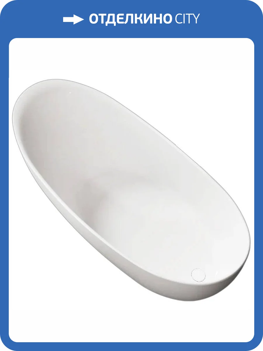 Ванна из искусственного камня Vincea VBT-6S03MW 170x80 белая матовая фото 7
