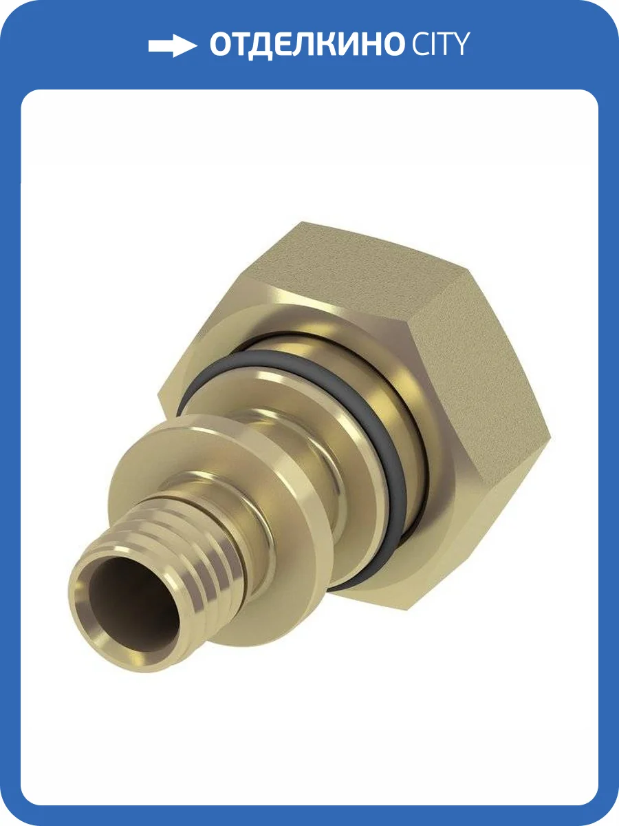 Соединение TECE TECEflex прямое с накидной гайкой, Евроконус, 20 х 3/4, латунь фото 3