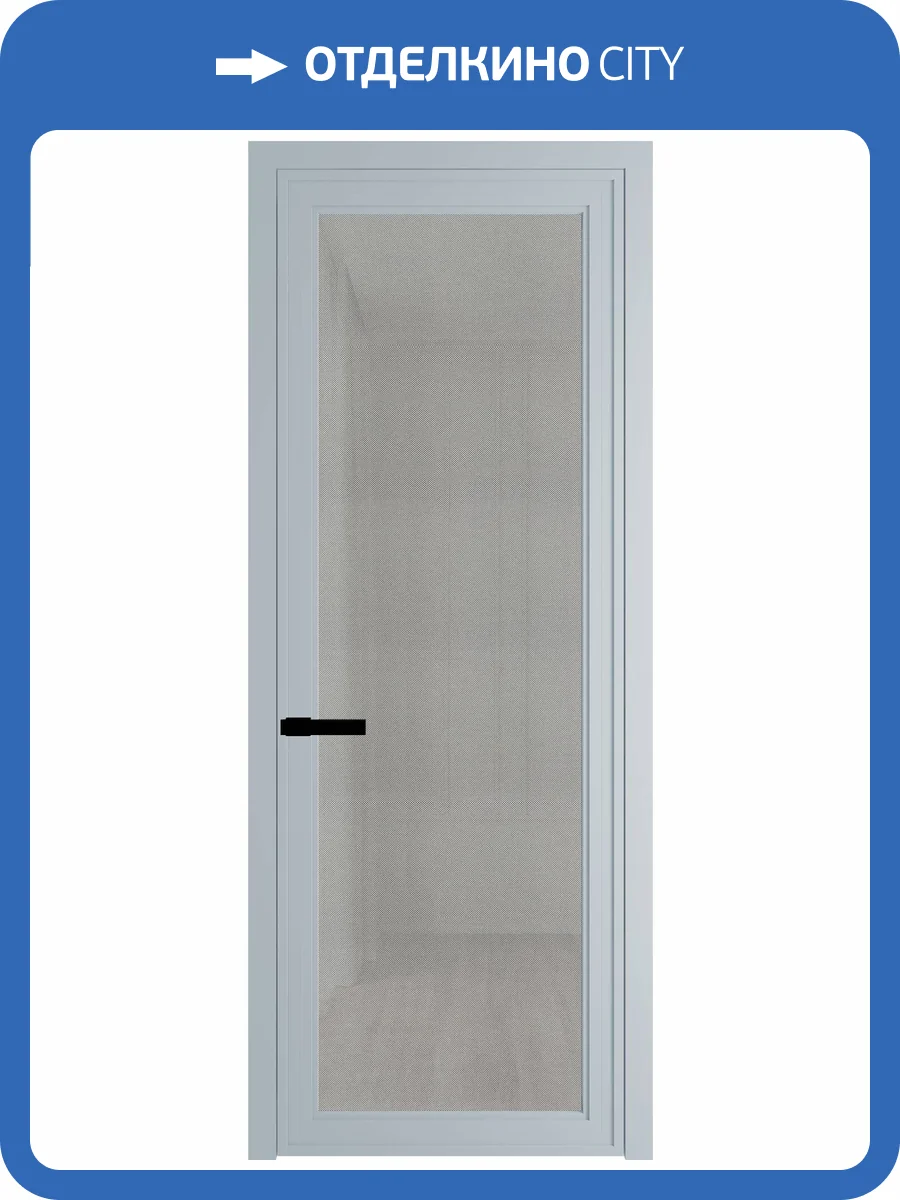 Межкомнатная дверь Profil Doors 1 AGP цвет профиля Серебро, стекло безопасное 6 мм рэте 700x2000 фото 2