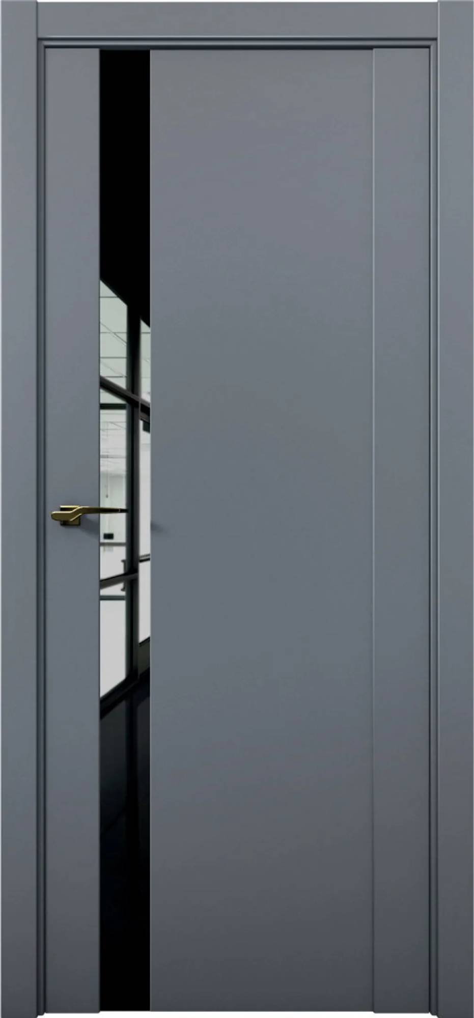 Межкомнатная дверь глухая Brandoors Prime 07 Полотно Антрацит 2000х700